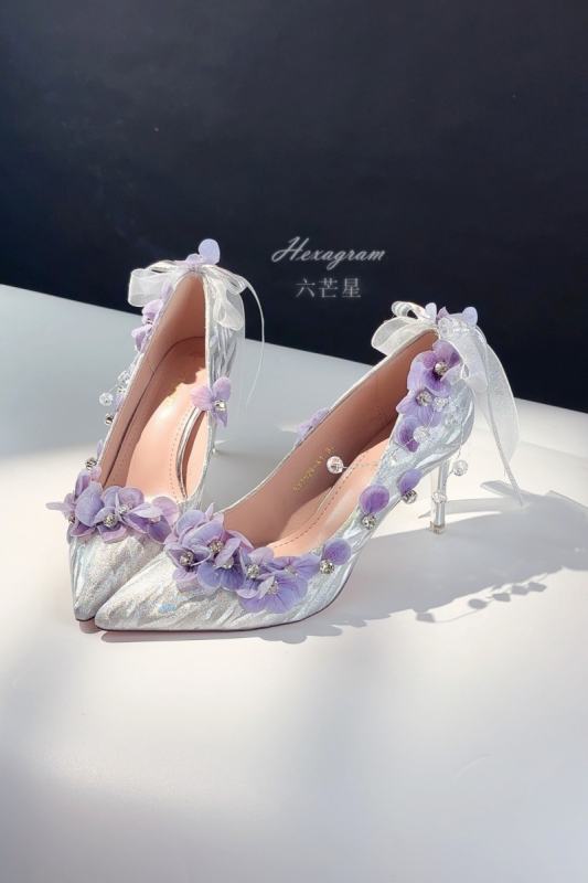 Hexagram ~Moonlight Shimmering~ Purple Blue Heels Shoes