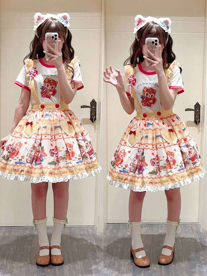 Miss Point Sweet Kitty Lolita Salopette