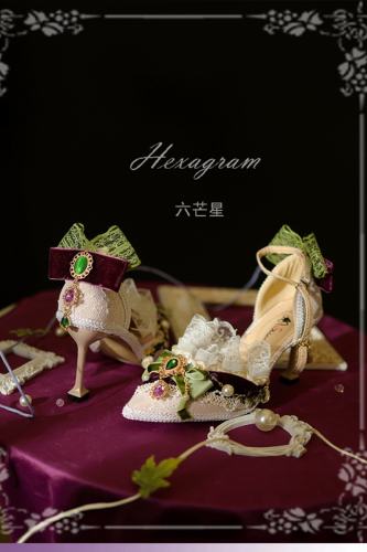 Hexagram ~Loire Vineyards~ Lacework Bow Heels Shoes