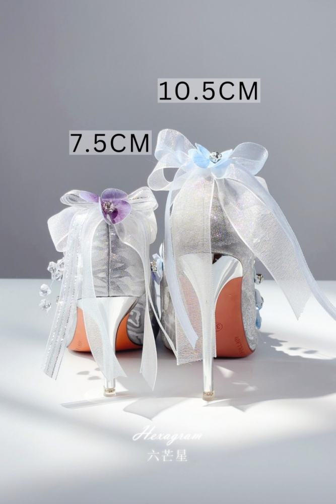 Hexagram ~Moonlight Shimmering~ Purple Blue Heels Shoes