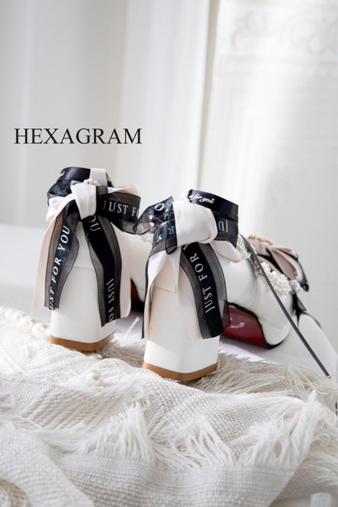 Hexagram ~Paris Holiday~ Round Toe with Thick Heels Shoes