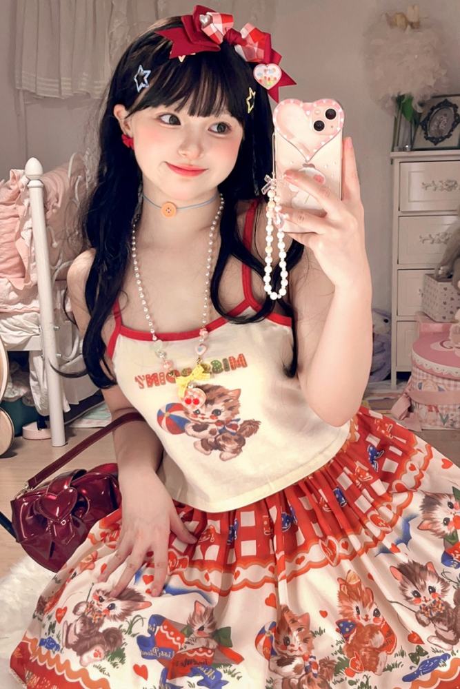 Miss Point Sweet Kitty Camisole