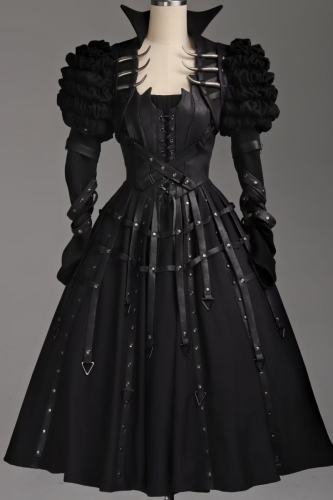 Foxtrot ~Wilde Jagd~ Gothic Black Corset JSK and Short Jacket