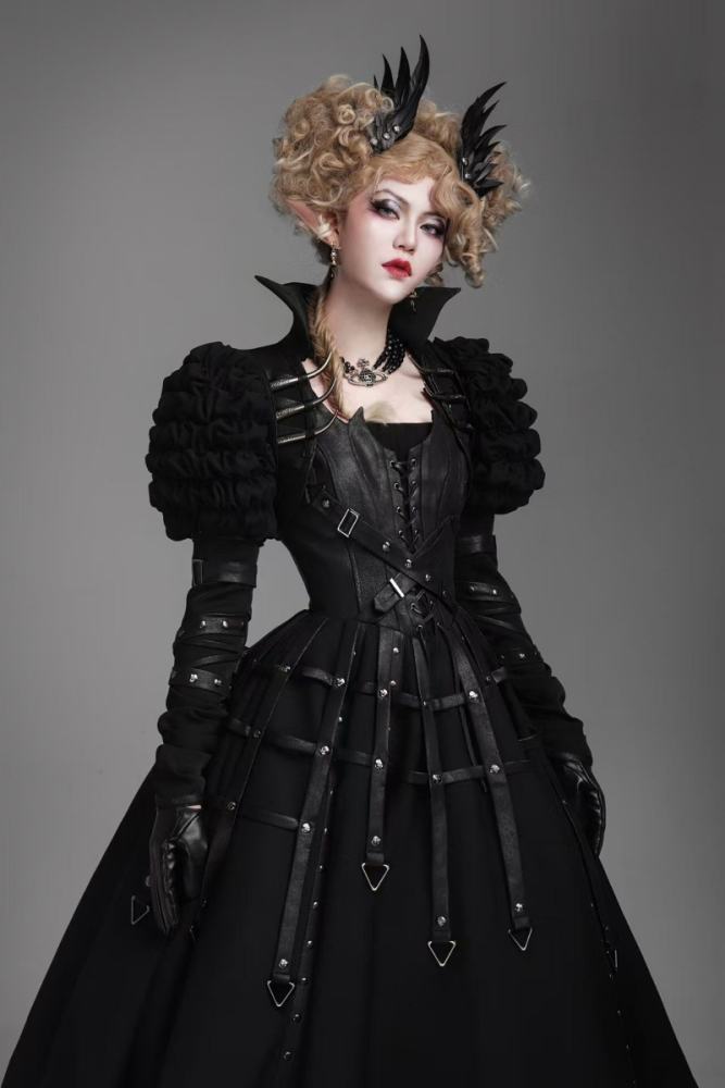 Foxtrot ~Wilde Jagd~ Gothic Black Corset JSK and Short Jacket