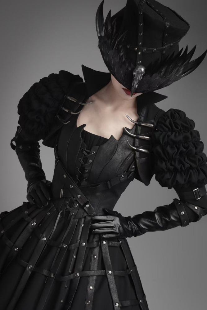 Foxtrot ~Wilde Jagd~ Gothic Black Corset JSK and Short Jacket