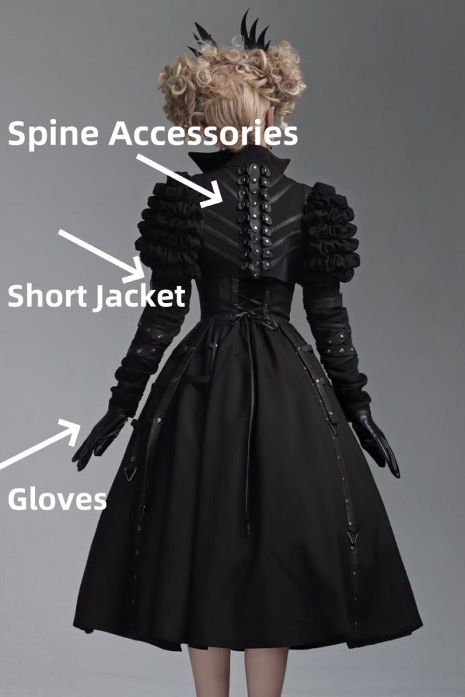Foxtrot ~Wilde Jagd~ Gothic Black Corset JSK and Short Jacket