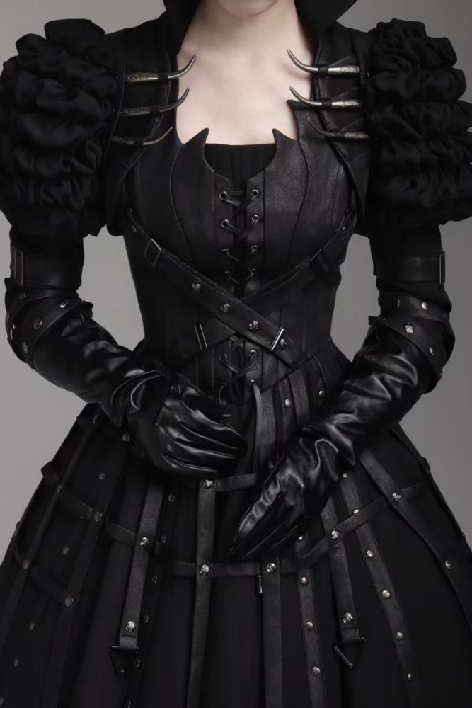 Foxtrot ~Wilde Jagd~ Gothic Black Corset JSK and Short Jacket