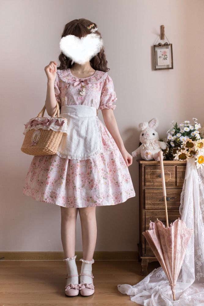 Miss Point ~Happy Summer Dress Daily Wear  Lolita OP Short Version -Pre-order