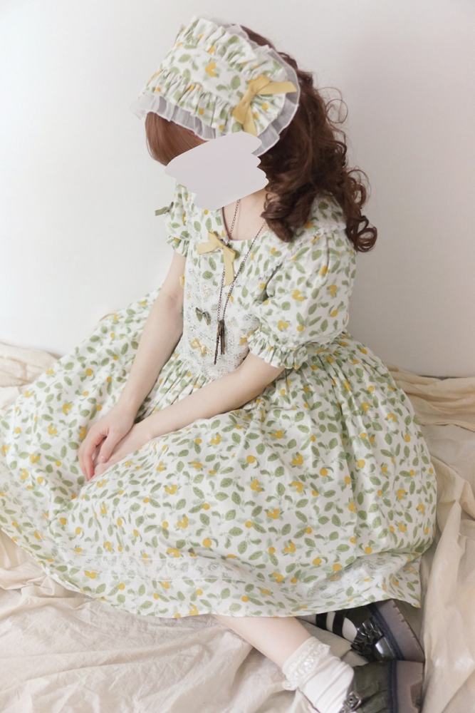 Miss Point ~Happy Summer Dress Daily Wear  Lolita OP Short Version -Pre-order