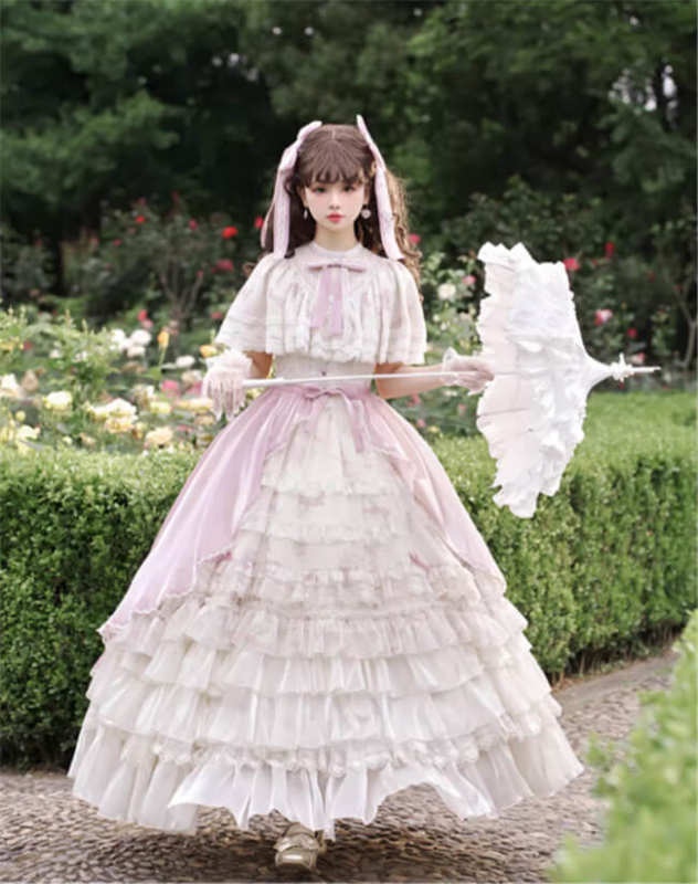 Withpuji Letter and Poetry & Nan Ke Classic Lolita Dress and Overskirt