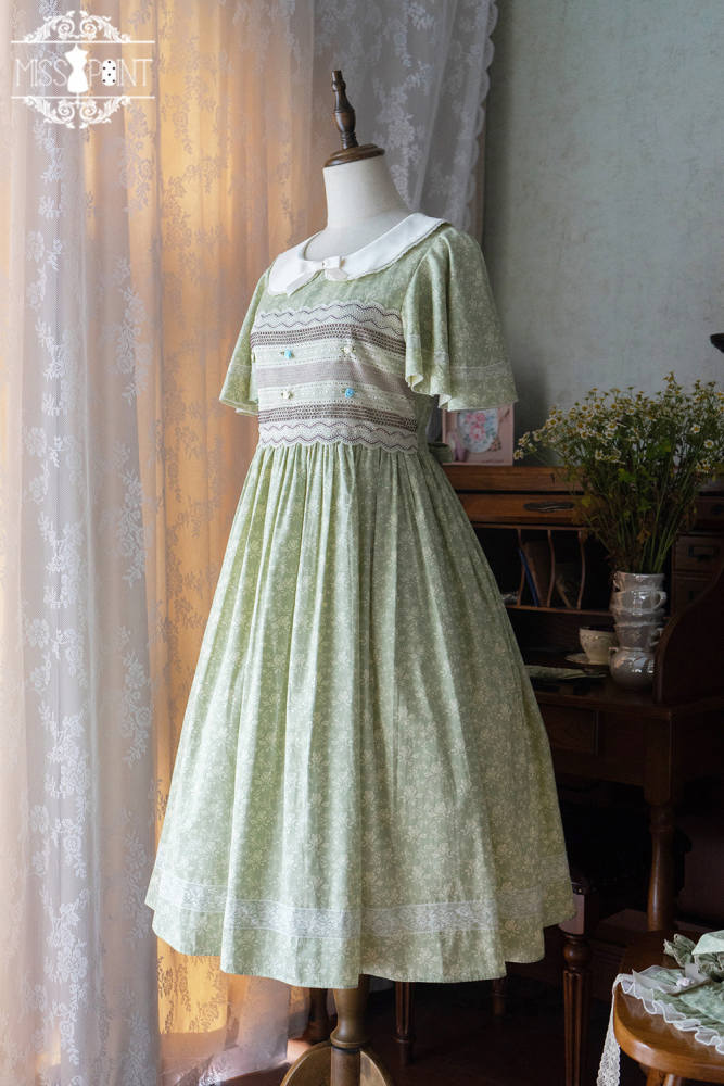 Miss Point ~Happy Summer Dress Daily Wear  Lolita OP Long Version -Pre-order
