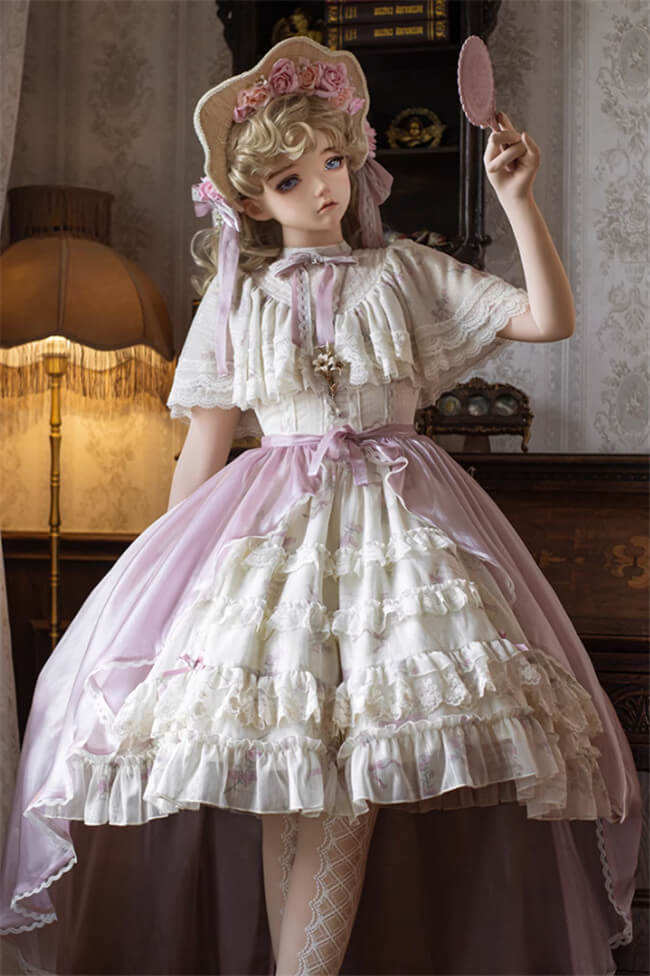Withpuji Letter and Poetry & Nan Ke Classic Lolita Dress and Overskirt