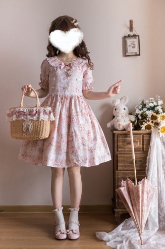 Miss Point ~Happy Summer Dress Daily Wear  Lolita OP Short Version -Pre-order