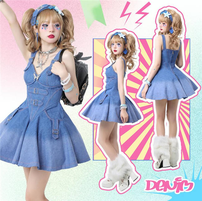 Summer Butterfly Project Jeans Dress and Sets