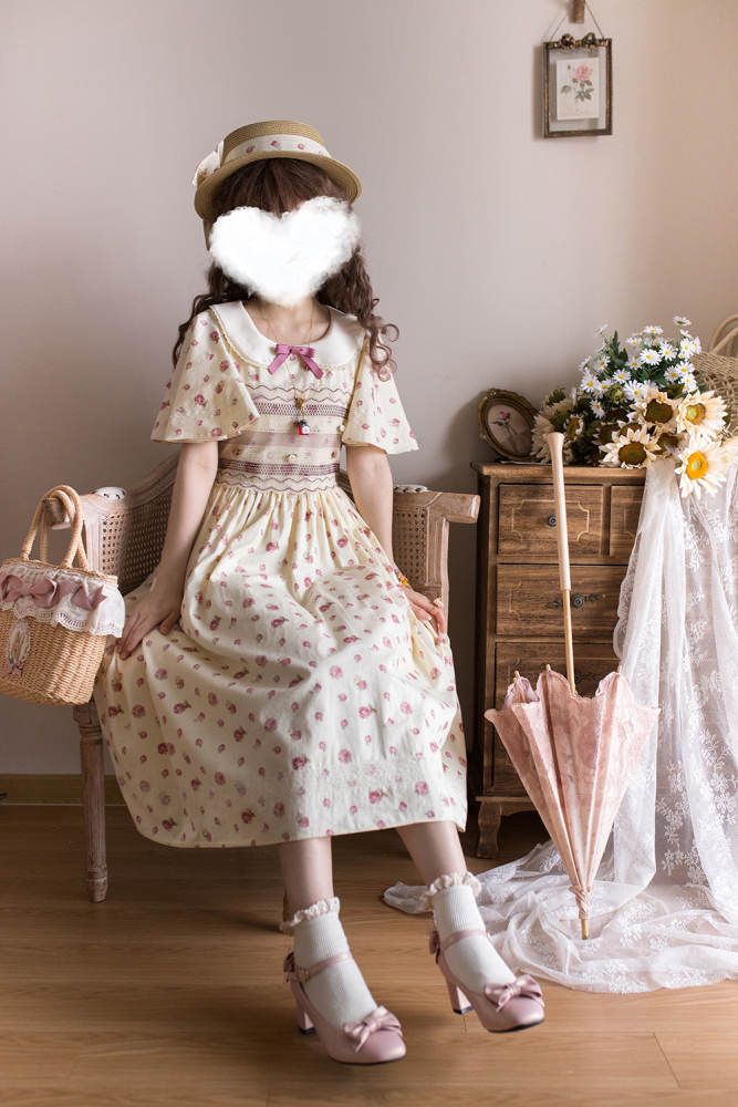Miss Point ~Happy Summer Dress Daily Wear  Lolita OP Long Version -Pre-order
