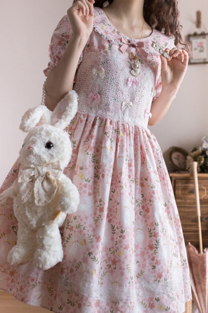 Miss Point ~Happy Summer Dress Daily Wear  Lolita OP Short Version -Pre-order