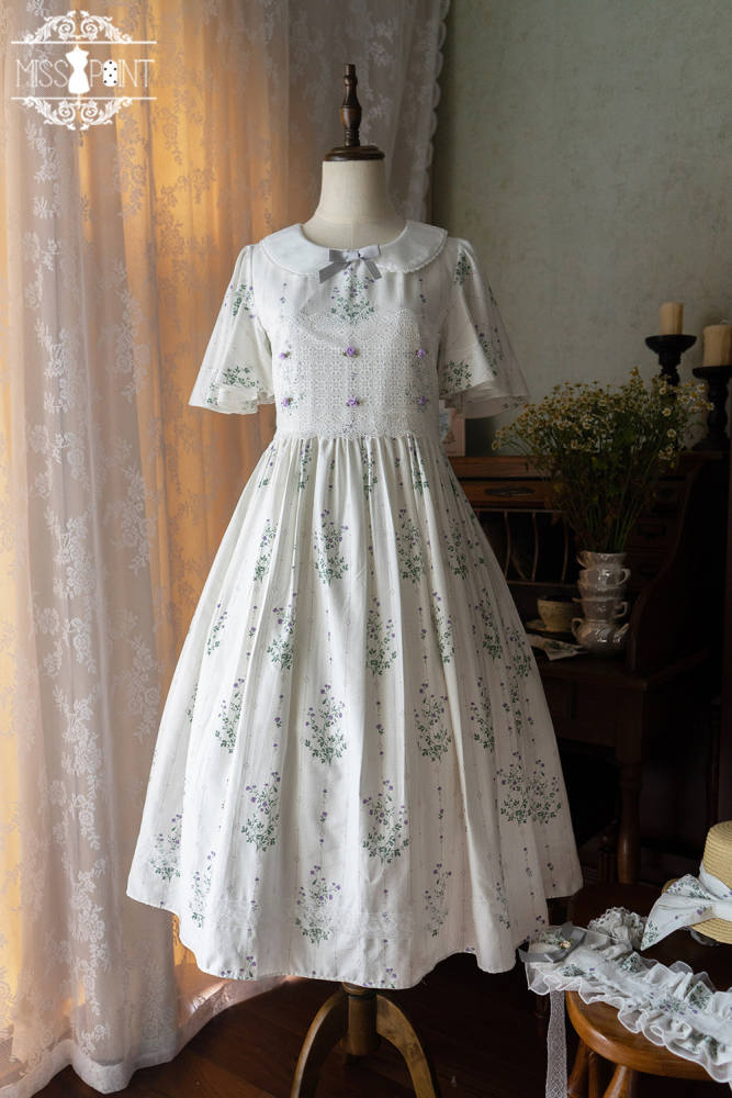 Miss Point ~Happy Summer Dress Daily Wear  Lolita OP Long Version -Pre-order