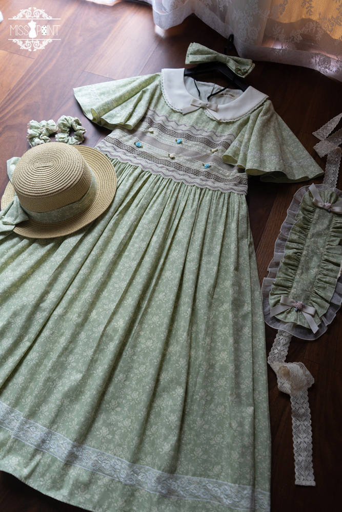 Miss Point ~Happy Summer Dress Daily Wear  Lolita OP Long Version -Pre-order