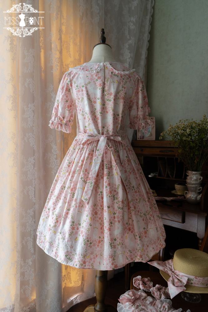 Miss Point ~Happy Summer Dress Daily Wear  Lolita OP Short Version -Pre-order