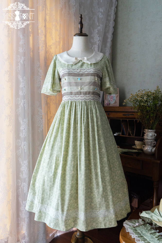 Miss Point ~Happy Summer Dress Daily Wear  Lolita OP Long Version -Pre-order