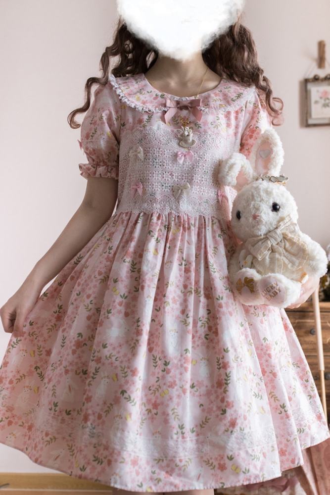 Miss Point ~Happy Summer Dress Daily Wear  Lolita OP Short Version -Pre-order