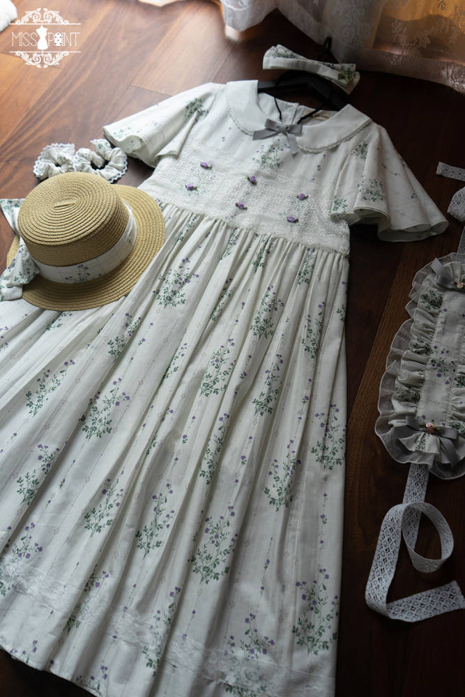 Miss Point ~Happy Summer Dress Daily Wear  Lolita OP Long Version -Pre-order