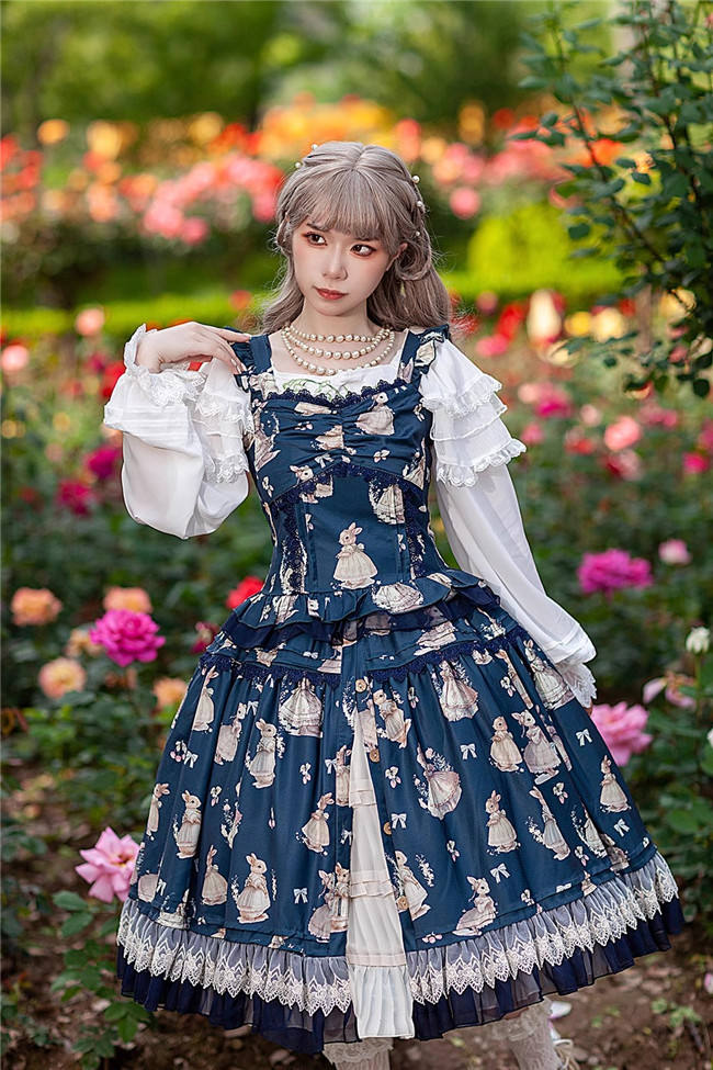 Infanta Miss Rabbit Lolita Top and Skirt