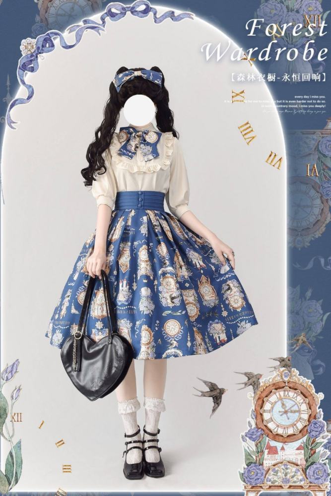 Forest Wardrobe Eternal Echo Classic Lolita Skirt and Blouse