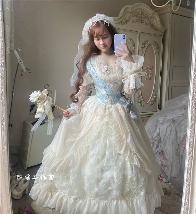 Crown Wedding Dress Lolita One Piece Dress