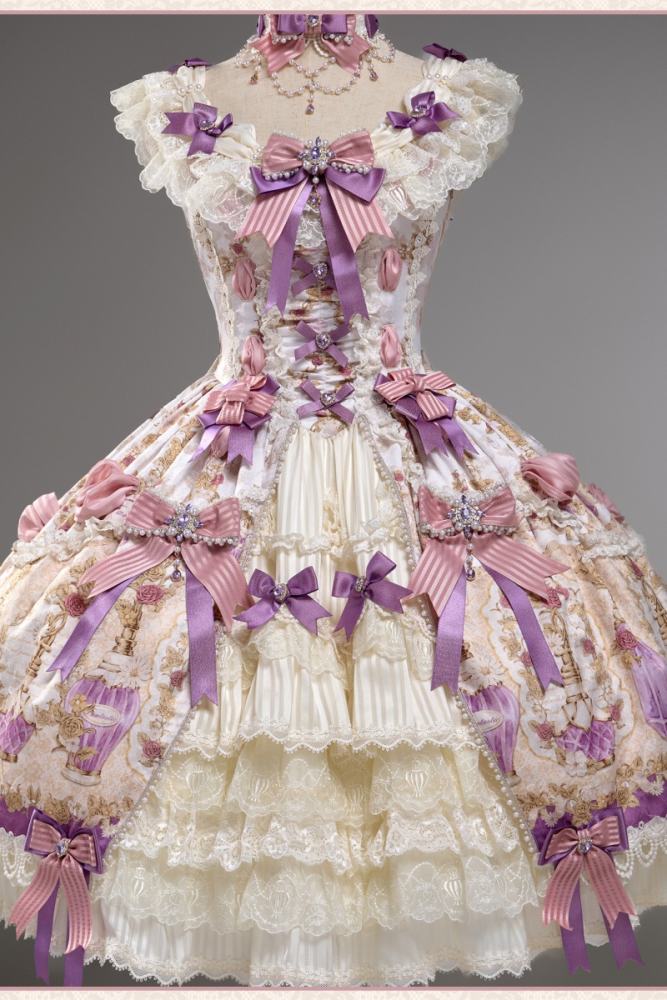 Alice Girl ~Antique Gemstone Fragrance~ Lolita JSK OP and Girdle