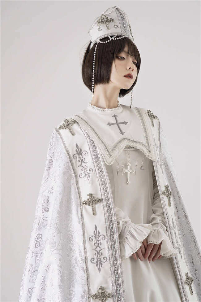 LeMiroir Moonlit Prayer Nun Lolita Dress and Cape