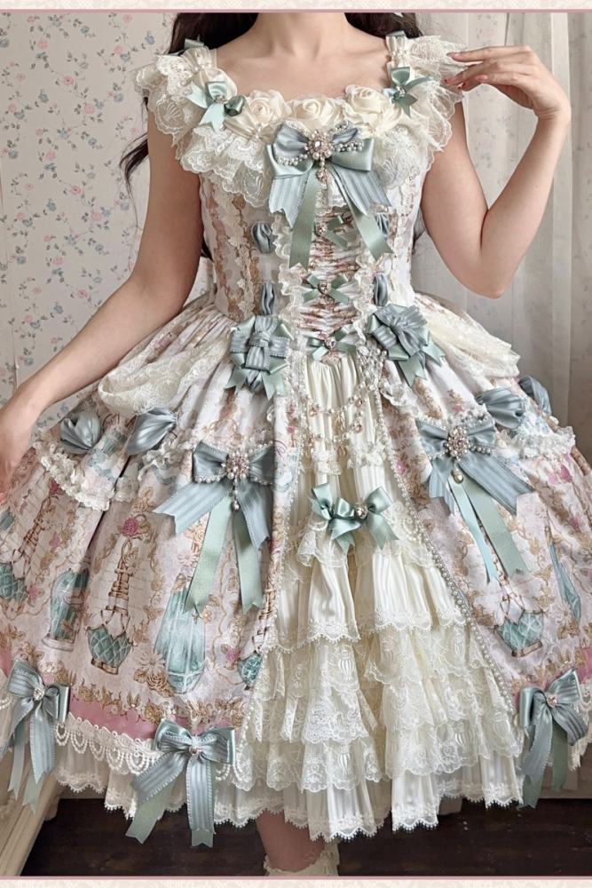 Alice Girl ~Antique Gemstone Fragrance~ Lolita JSK OP and Girdle