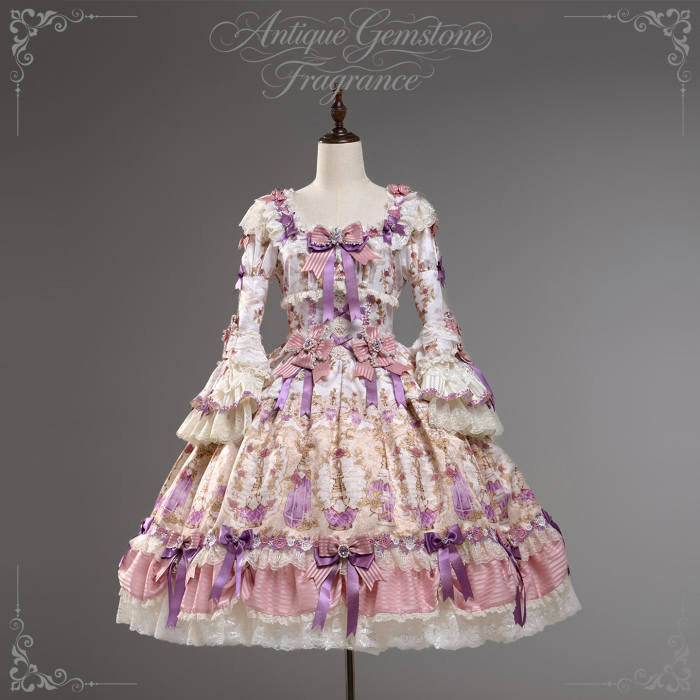 Alice Girl ~Antique Gemstone Fragrance~ Lolita JSK OP and Girdle