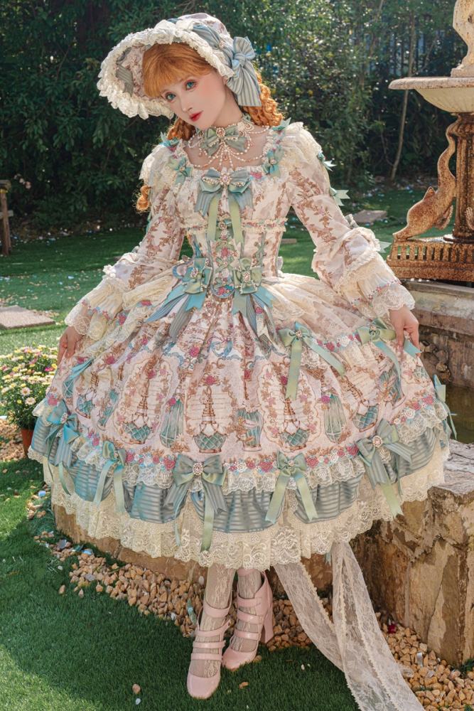 Alice Girl ~Antique Gemstone Fragrance~ Lolita JSK OP and Girdle