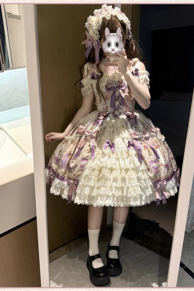 Alice Girl ~Antique Gemstone Fragrance~ Lolita JSK OP and Girdle
