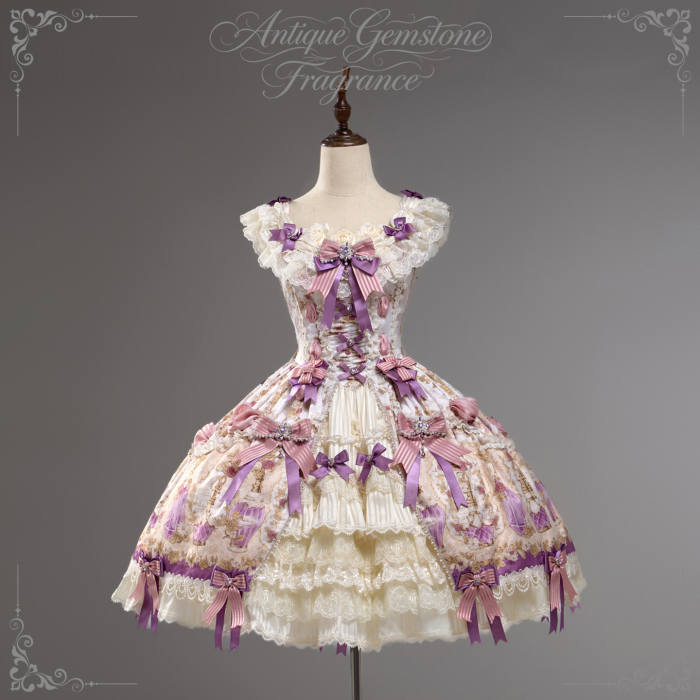 Alice Girl ~Antique Gemstone Fragrance~ Lolita JSK OP and Girdle