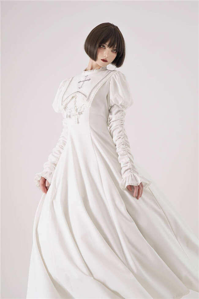 LeMiroir Moonlit Prayer Nun Lolita Dress and Cape