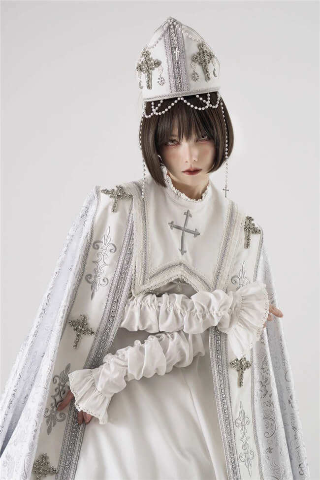 LeMiroir Moonlit Prayer Nun Lolita Dress and Cape