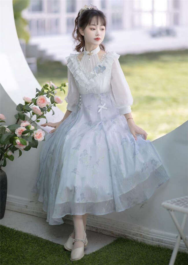 Iris Dream Elegant Qi Lolita Dress One Pieces