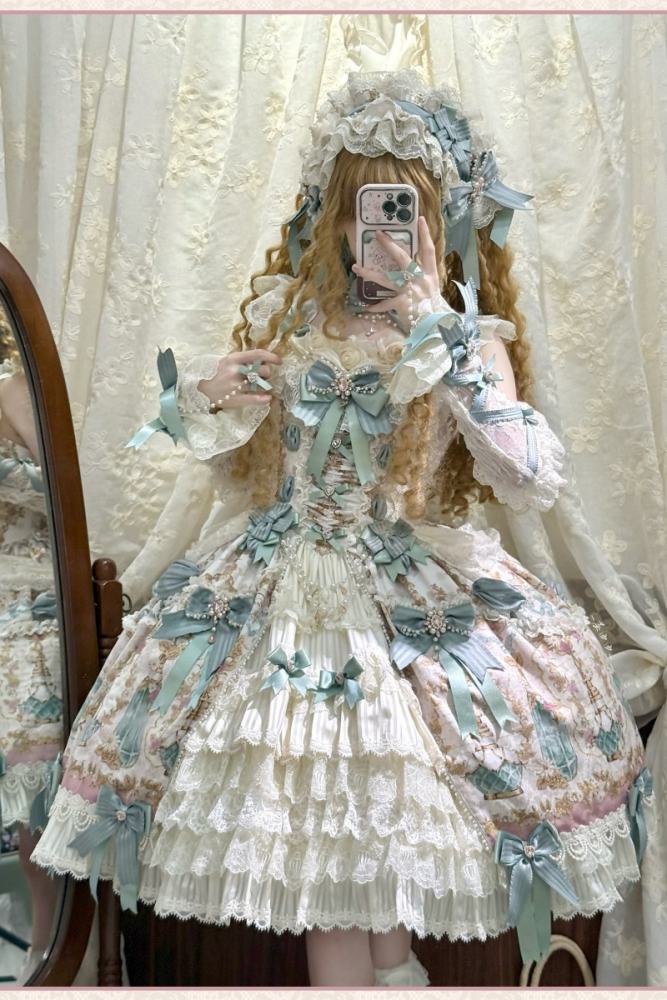 Alice Girl ~Antique Gemstone Fragrance~ Lolita JSK OP and Girdle