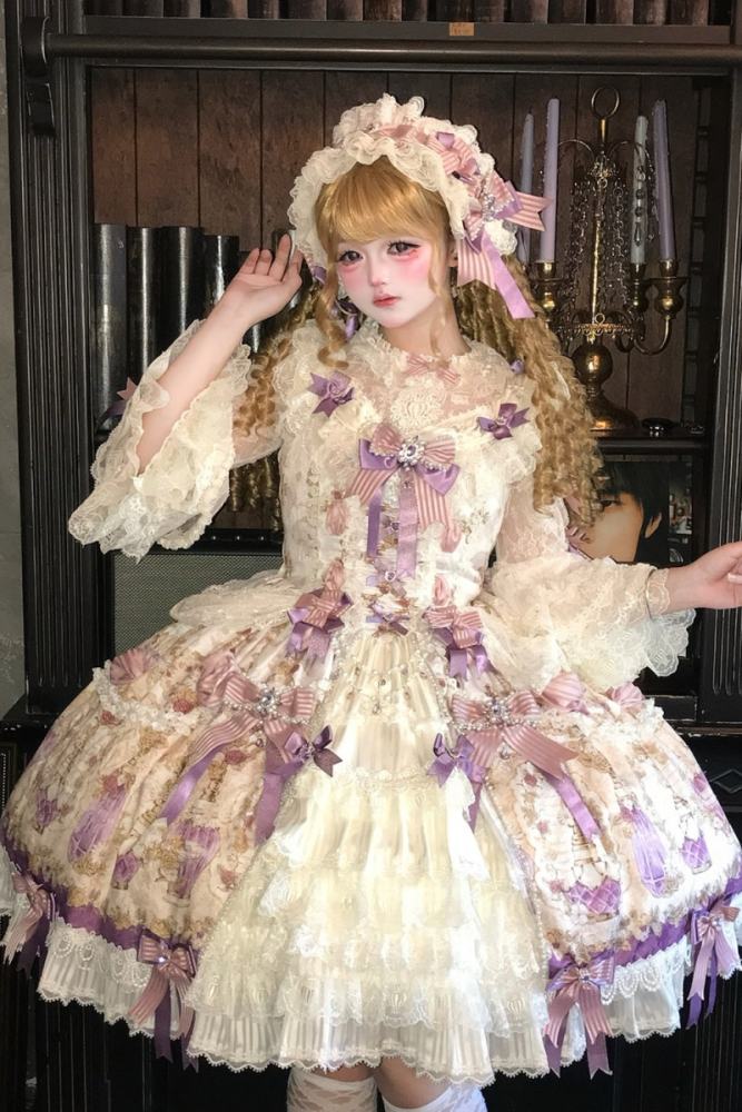 Alice Girl ~Antique Gemstone Fragrance~ Lolita JSK OP and Girdle