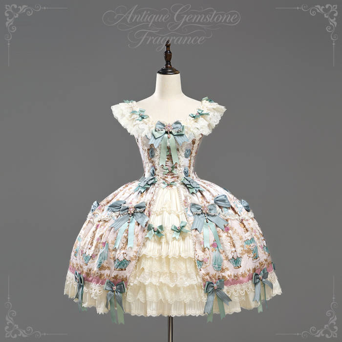 Alice Girl ~Antique Gemstone Fragrance~ Lolita JSK OP and Girdle