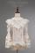 Blouse with Beige Bows