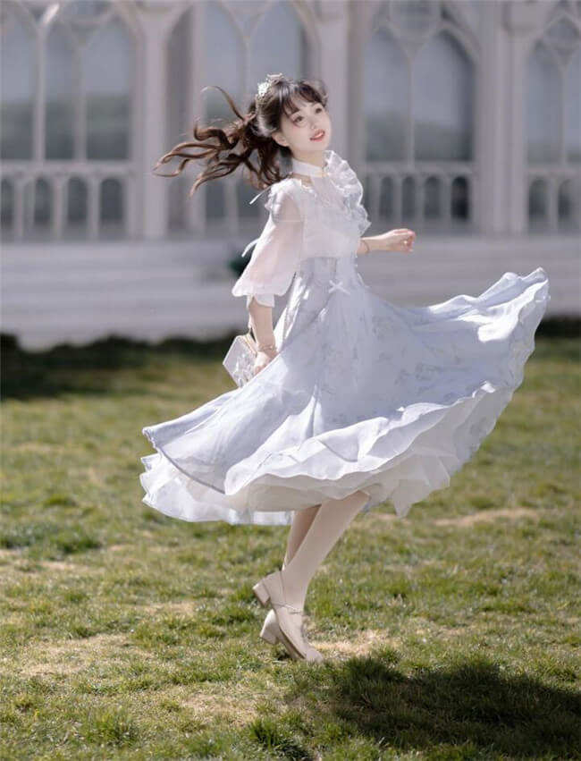 Iris Dream Elegant Qi Lolita Dress One Pieces