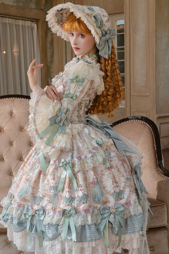 Alice Girl ~Antique Gemstone Fragrance~ Lolita JSK OP and Girdle