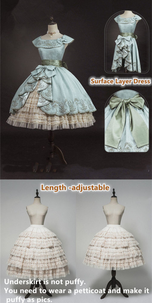 Embroidered Lily of the Valley Elegant Classic Lolita Dress