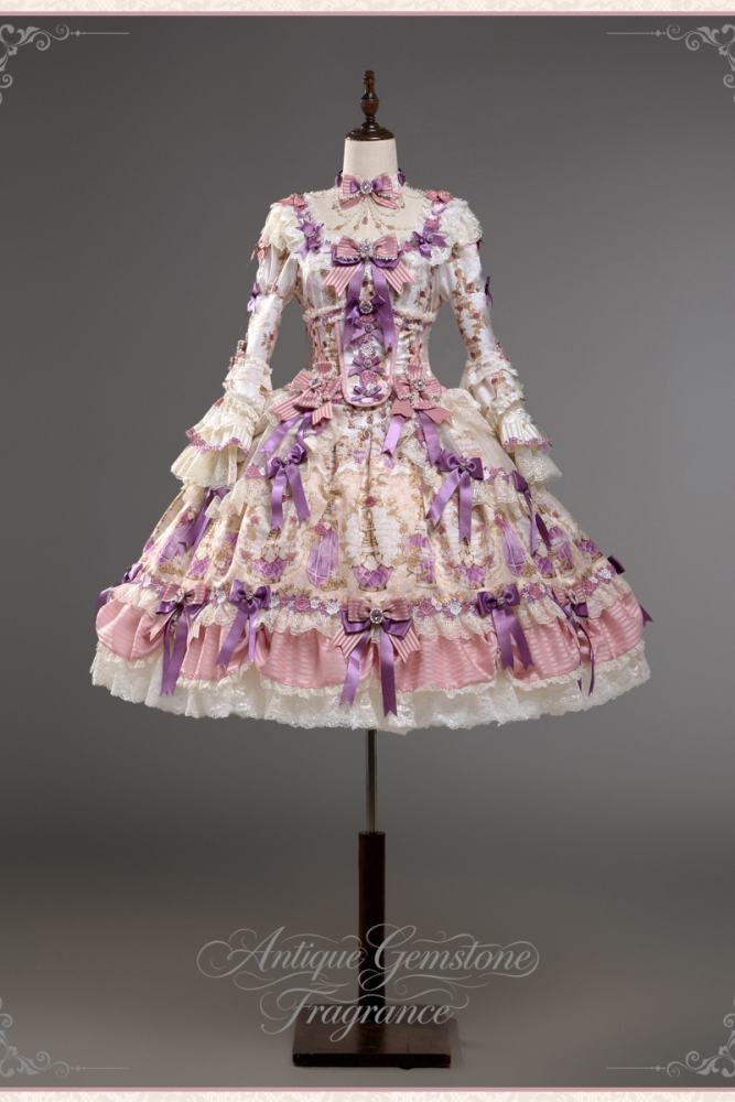 Alice Girl ~Antique Gemstone Fragrance~ Lolita JSK OP and Girdle