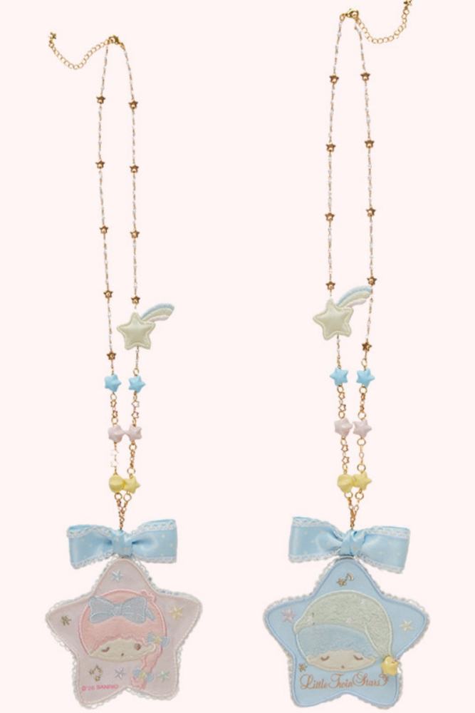 Summer Fairy Sanrio Collaborated The Twins Prints Lolita JSK OP Blouse and Cardigan