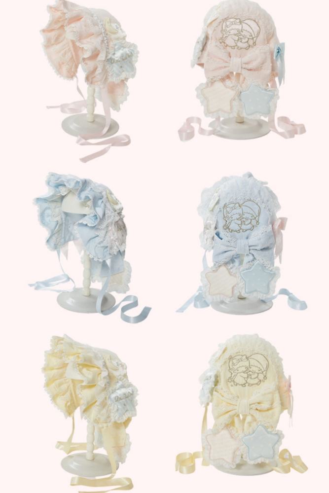 Summer Fairy Sanrio Collaborated The Twins Prints Lolita JSK OP Blouse and Cardigan
