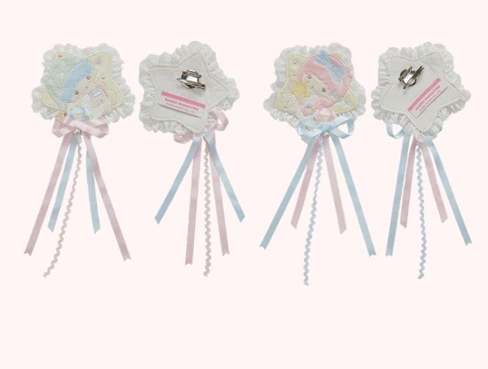 Summer Fairy Sanrio Collaborated The Twins Prints Lolita JSK OP Blouse and Cardigan